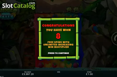 Οθόνη7. Jungle Falls Κουλοχέρης