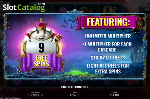 Οθόνη8. Reel Spooky King Megaways Κουλοχέρης