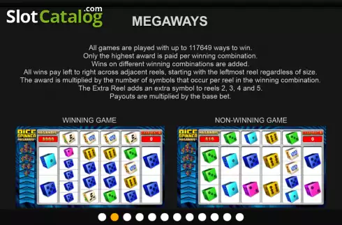 Οθόνη9. Dice Spinner Megaways Κουλοχέρης