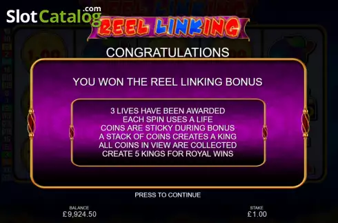 Οθόνη9. Reel Linking Κουλοχέρης 