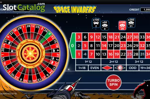 Οθόνη3. Space Invaders Roulette Κουλοχέρης