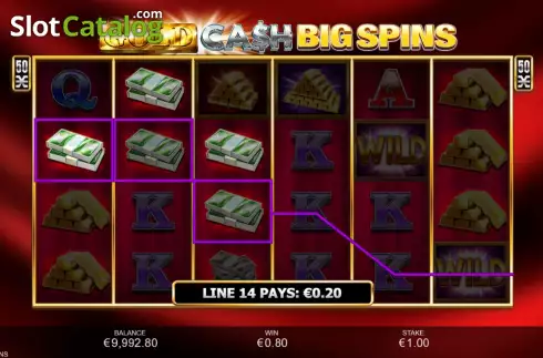 Οθόνη4. Gold Cash Big Spins Κουλοχέρης