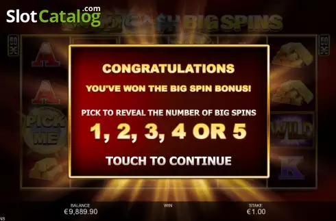 Οθόνη8. Gold Cash Big Spins Κουλοχέρης