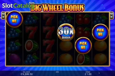 Οθόνη9. Big Wheel Bonus Κουλοχέρης 