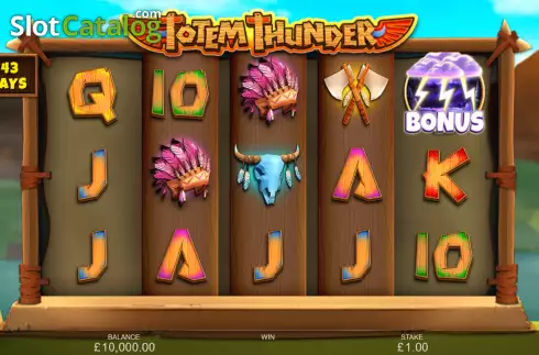 Οθόνη2. Totem Thunder (Inspired Gaming) Κουλοχέρης