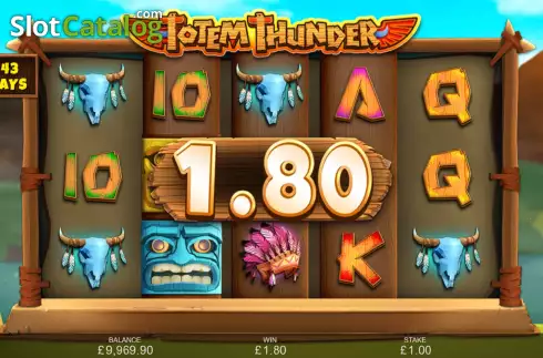 Οθόνη5. Totem Thunder (Inspired Gaming) Κουλοχέρης