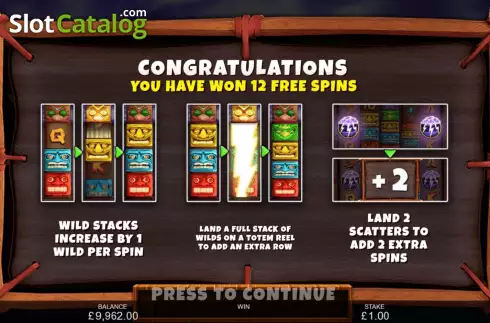 Οθόνη8. Totem Thunder (Inspired Gaming) Κουλοχέρης