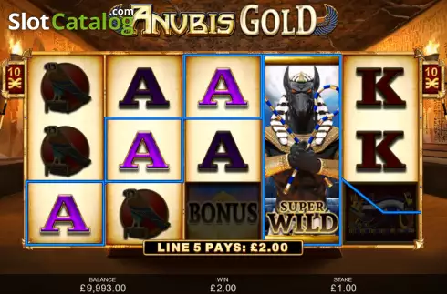 Οθόνη3. Anubis Gold (Inspired Gaming) Κουλοχέρης