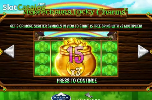 Οθόνη2. Leprechauns Lucky Charms Κουλοχέρης