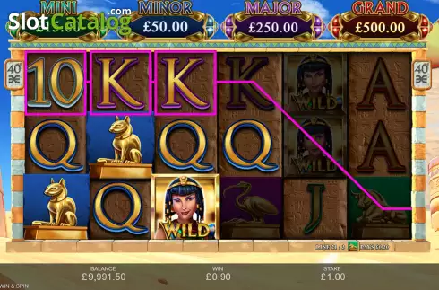 Οθόνη3. Scarab Fortunes Win and Spin Κουλοχέρης