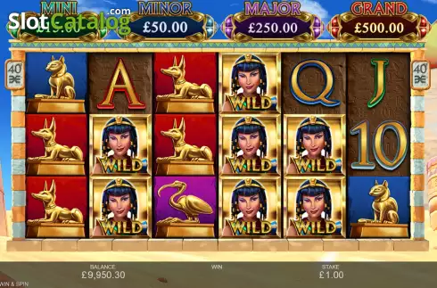 Οθόνη5. Scarab Fortunes Win and Spin Κουλοχέρης
