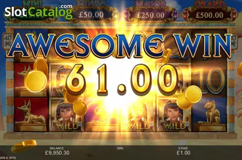 Οθόνη6. Scarab Fortunes Win and Spin Κουλοχέρης
