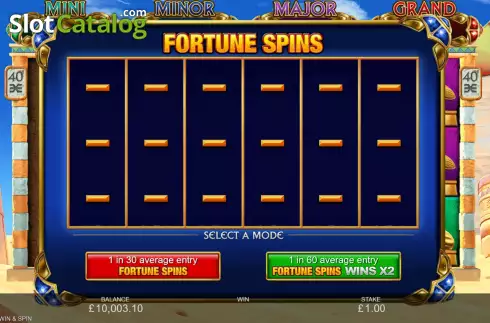 Οθόνη7. Scarab Fortunes Win and Spin Κουλοχέρης