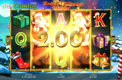 Οθόνη3. Santa's Winning Wishlist Κουλοχέρης