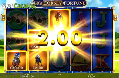 Οθόνη5. Big Horsey Fortune Κουλοχέρης