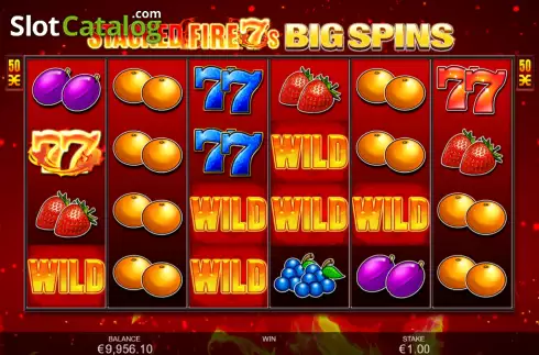Οθόνη6. Stacked Fire 7s Big Spins Κουλοχέρης
