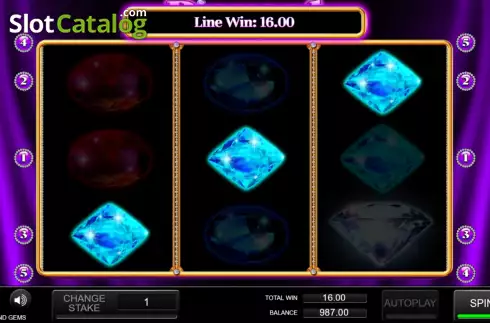 Οθόνη4. Diamond Gems Κουλοχέρης 