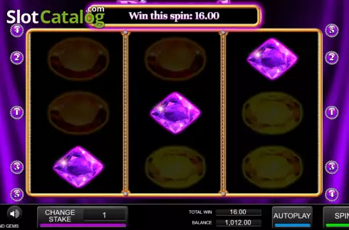 Οθόνη5. Diamond Gems Κουλοχέρης 