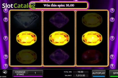 Οθόνη7. Diamond Gems Κουλοχέρης 