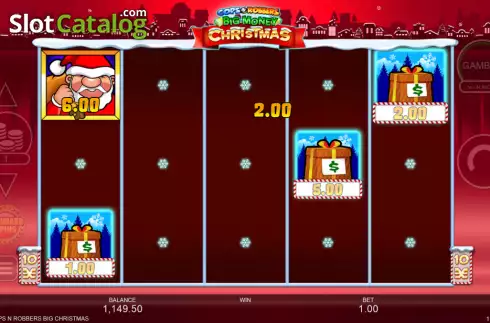 Οθόνη4. Cops 'n' Robbers Big Money Christmas Κουλοχέρης