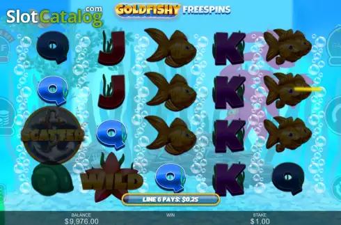 Οθόνη4. Gold Fishy Free Spins Κουλοχέρης