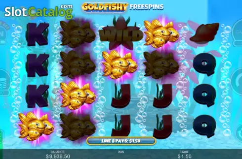 Οθόνη6. Gold Fishy Free Spins Κουλοχέρης