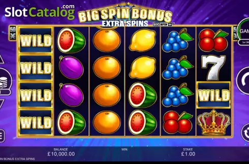 Οθόνη2. Big Spin Bonus Extra Spins Κουλοχέρης