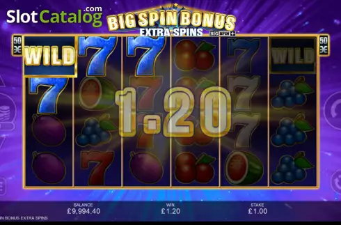 Οθόνη4. Big Spin Bonus Extra Spins Κουλοχέρης