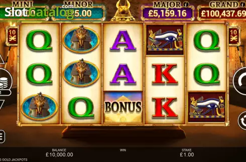 Οθόνη2. Anubis Gold Jackpots Κουλοχέρης