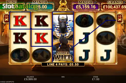 Οθόνη3. Anubis Gold Jackpots Κουλοχέρης