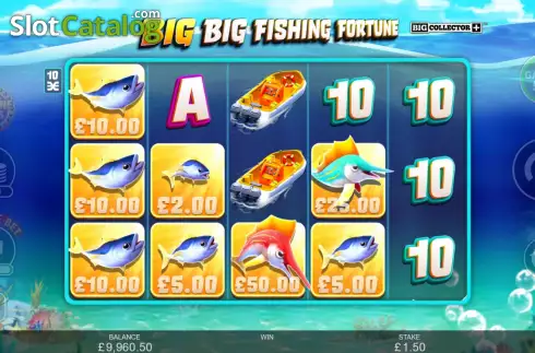 Οθόνη5. Big Big Fishing Fortune Κουλοχέρης
