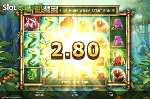 Οθόνη4. Kong Wonder Wilds Κουλοχέρης