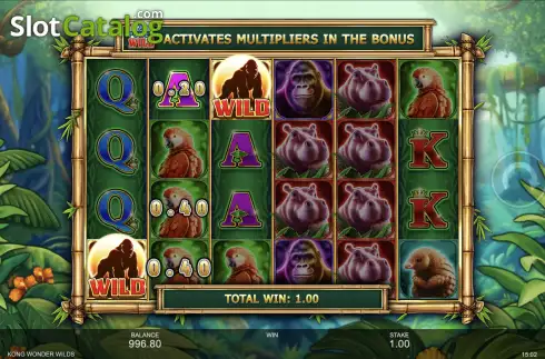Οθόνη5. Kong Wonder Wilds Κουλοχέρης