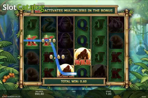 Οθόνη6. Kong Wonder Wilds Κουλοχέρης