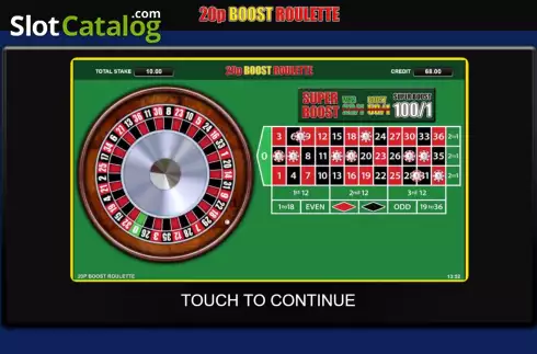 Οθόνη2. 20p Boost Roulette Κουλοχέρης