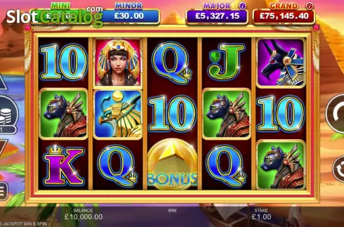 Οθόνη2. Cleo's Jackpot Win & Spin Κουλοχέρης 