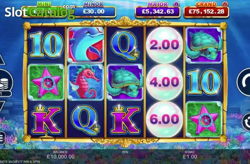 Οθόνη2. Mermaid's Jackpot Win & Spin Κουλοχέρης 