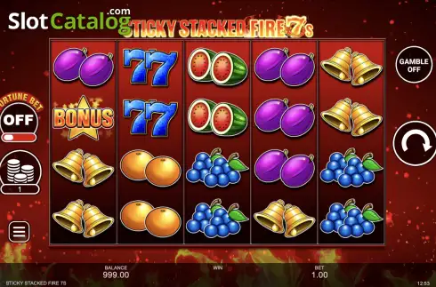 Οθόνη2. Sticky Stacked Fire 7's Κουλοχέρης