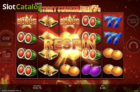 Οθόνη7. Sticky Stacked Fire 7's Κουλοχέρης