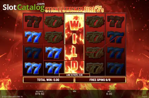 Οθόνη9. Sticky Stacked Fire 7's Κουλοχέρης