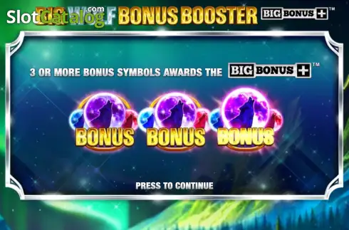 Οθόνη2. Big Wolf Bonus Booster Κουλοχέρης