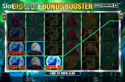 Οθόνη5. Big Wolf Bonus Booster Κουλοχέρης