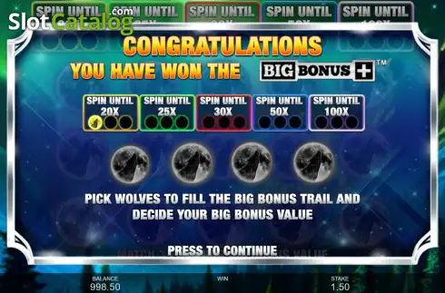 Οθόνη8. Big Wolf Bonus Booster Κουλοχέρης