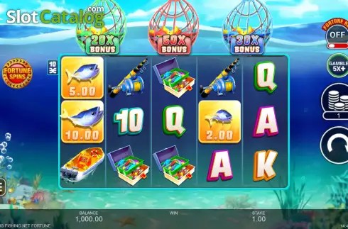 Οθόνη2. Big Fishing Net Fortune Κουλοχέρης