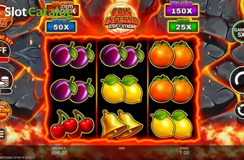Οθόνη2. Coin Inferno Step 'N' Stack Κουλοχέρης