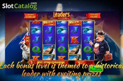 Οθόνη5. Leaders of the Free Spins World Κουλοχέρης 