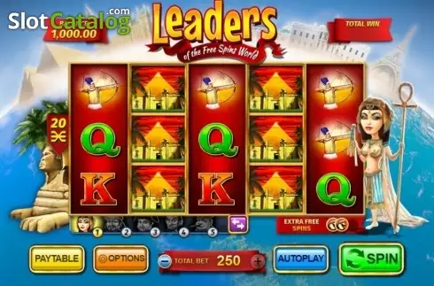 Οθόνη7. Leaders of the Free Spins World Κουλοχέρης 