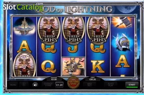 Οθόνη 1. God of Lightning (Inspired Gaming) Κουλοχέρης