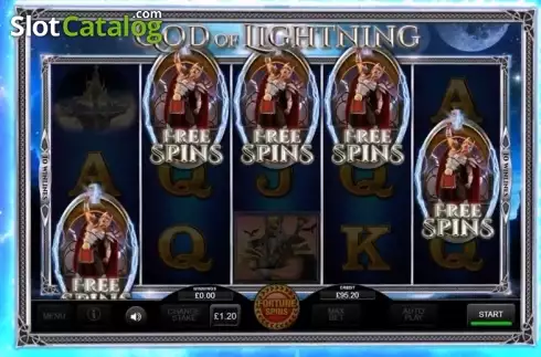 Οθόνη 2. God of Lightning (Inspired Gaming) Κουλοχέρης