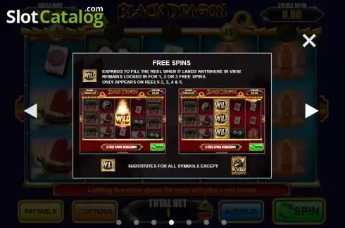 Πίνακας πληρωμών 4. Black Dragon Κουλοχέρης